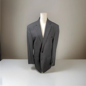Wilke Rodriguez Men’s Gray 100% Wool Blazer Sport Coat Size 39L Classic 2 Button